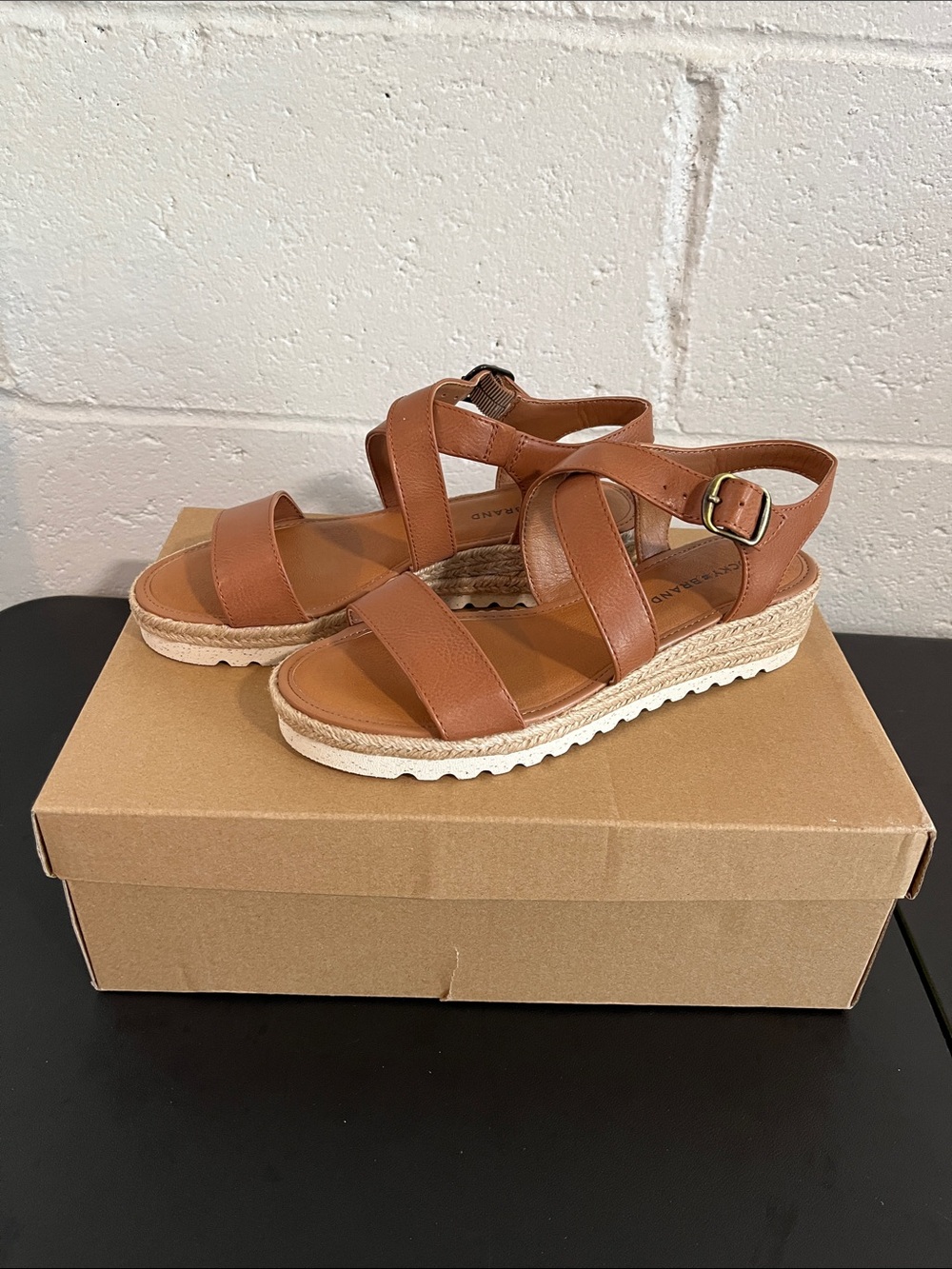 Lucky Brand Espadrille Platform Sandals- 5.5